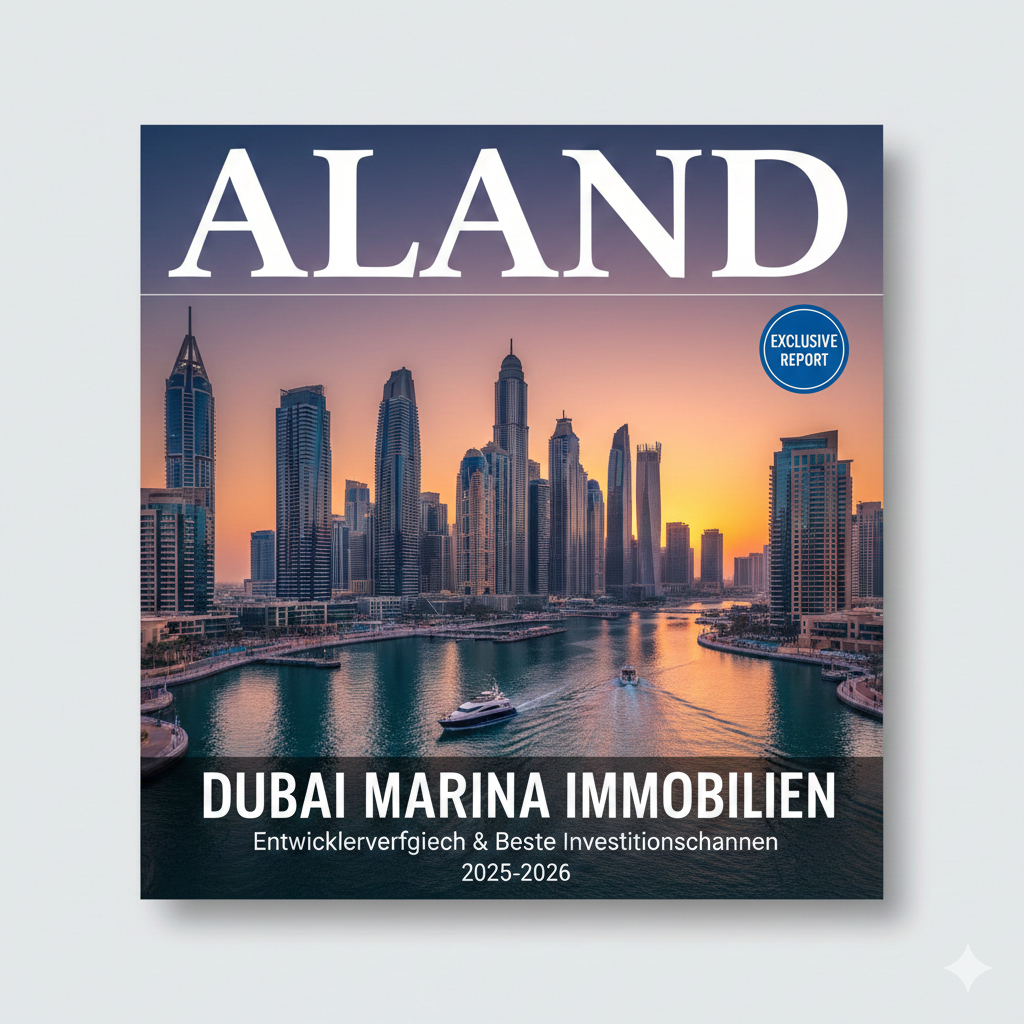 Dubai Marina Waterfront Skyline und Luxustürme 2025